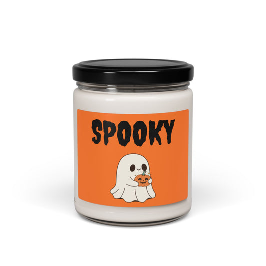 Spooky Ghost Halloween Candle | Fall Scented Candle | Cute Ghost Decor | Autumn Home Fragrance | Halloween Gift