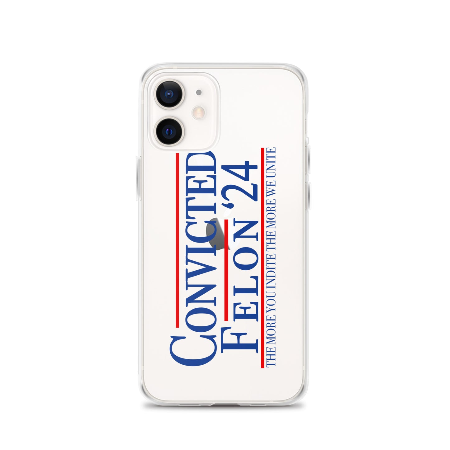 Convicted Felon '24 Clear Case for iPhone®