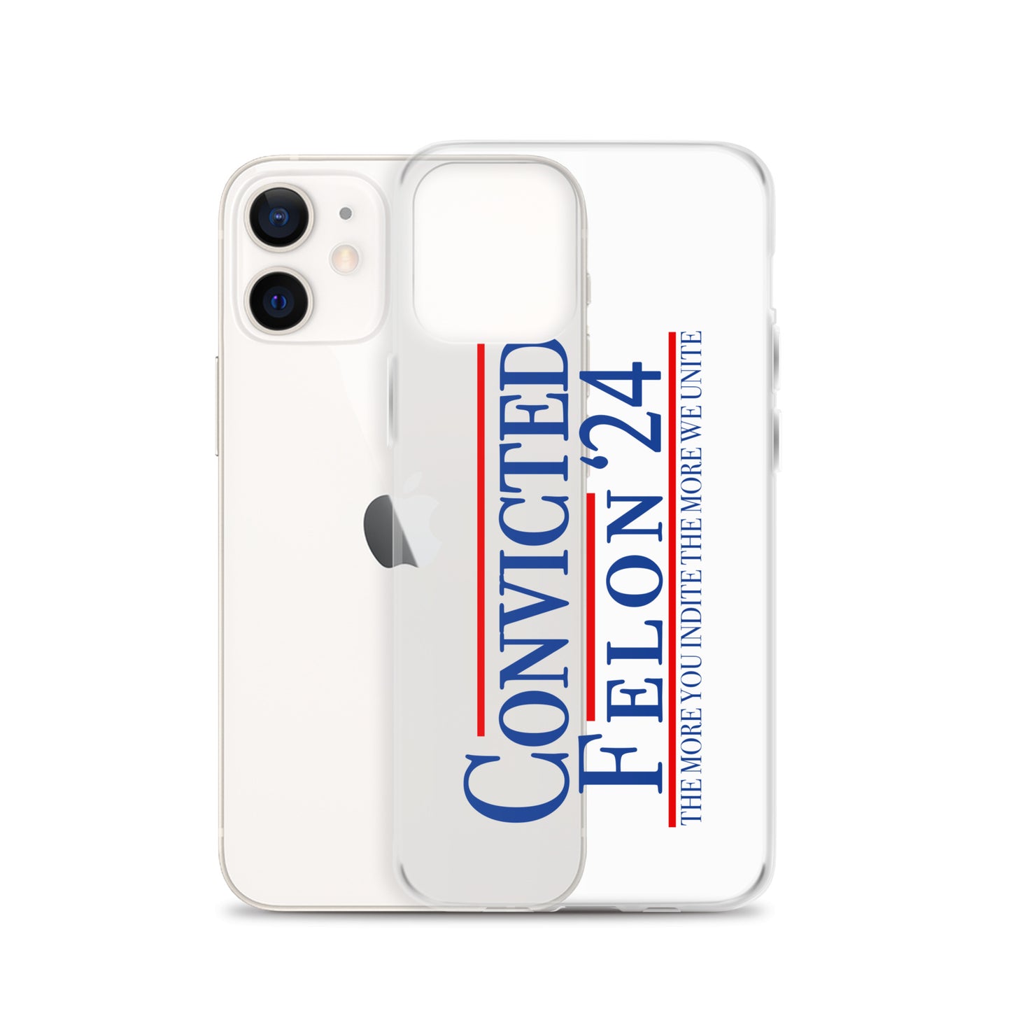 Convicted Felon '24 Clear Case for iPhone®