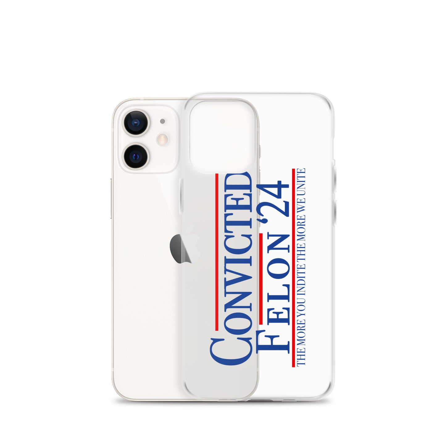 Convicted Felon '24 Clear Case for iPhone®