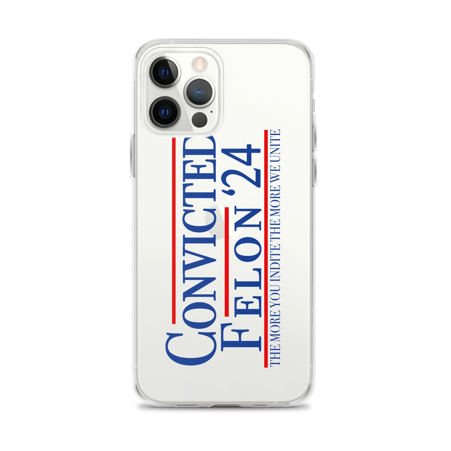 Convicted Felon '24 Clear Case for iPhone®