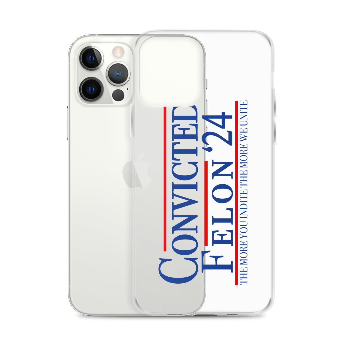 Convicted Felon '24 Clear Case for iPhone®