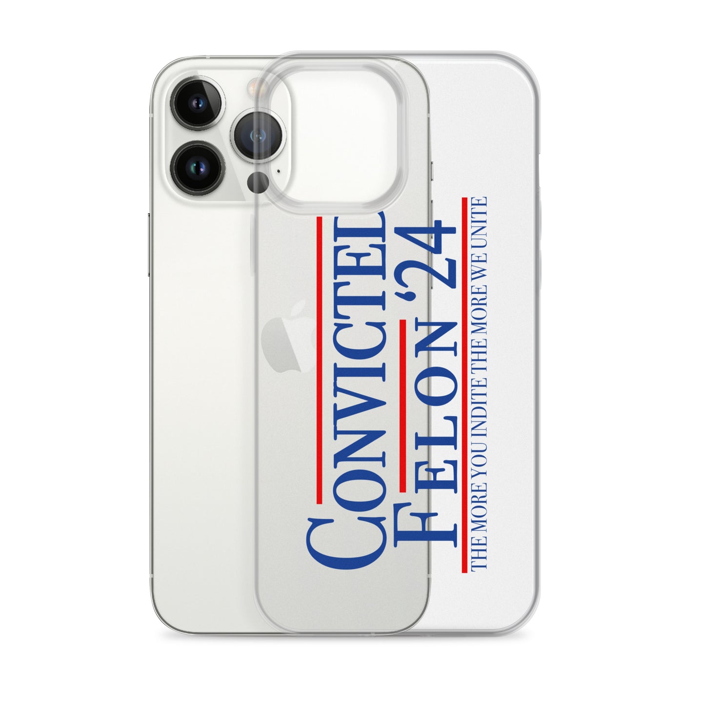 Convicted Felon '24 Clear Case for iPhone®