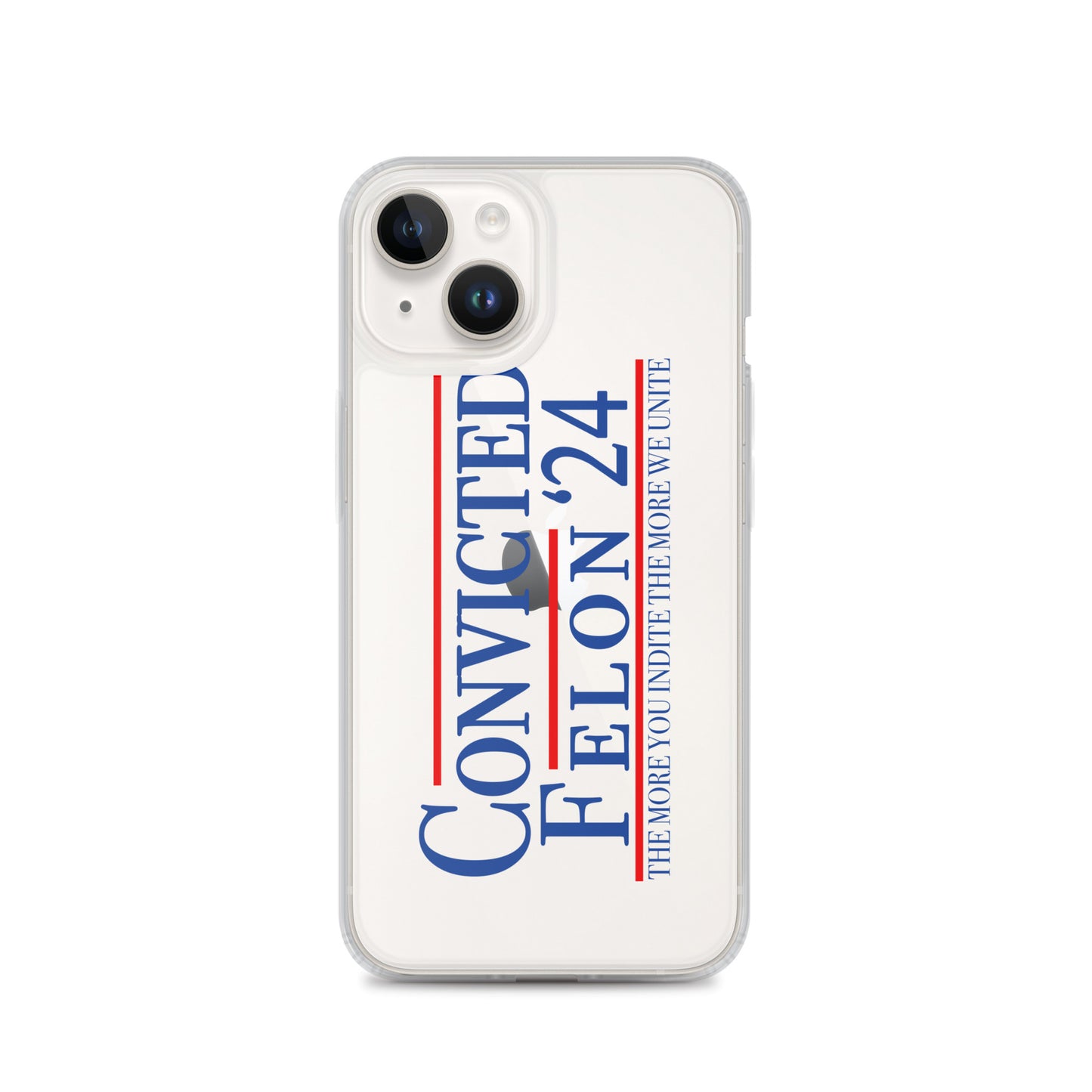 Convicted Felon '24 Clear Case for iPhone®