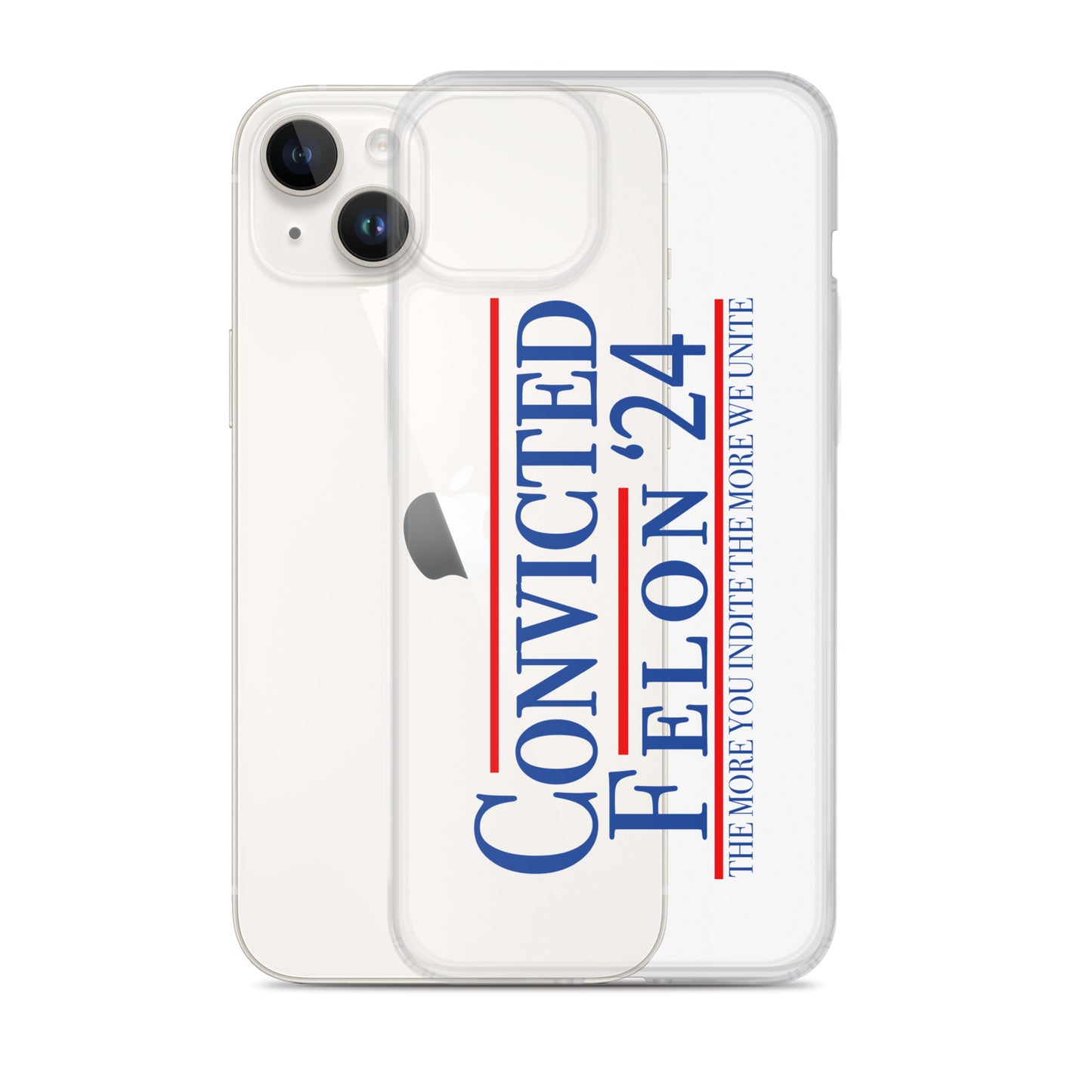 Convicted Felon '24 Clear Case for iPhone®