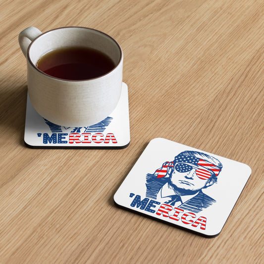 Hippie Trump Cork-back coaster