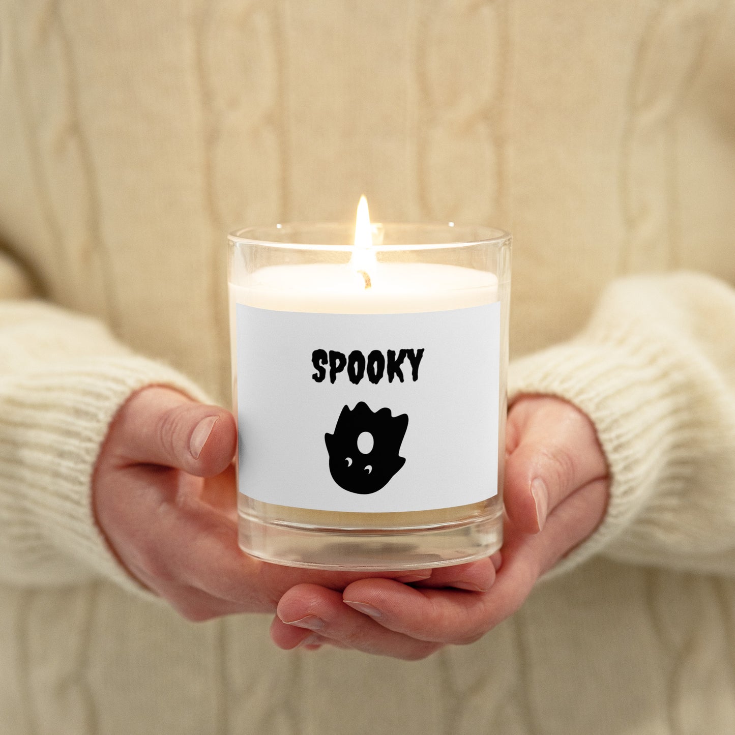 Spooky Ghost Halloween Candle | Fall Scented Candle | Cute Ghost Decor | Autumn Home Fragrance | Halloween Gift