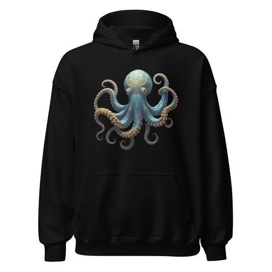 Kraken Octopus Hoodie | Mystical Deep Sea Graphic Sweatshirt | Unique Aesthetic Pullover | Unisex Ocean Theme Hoodie