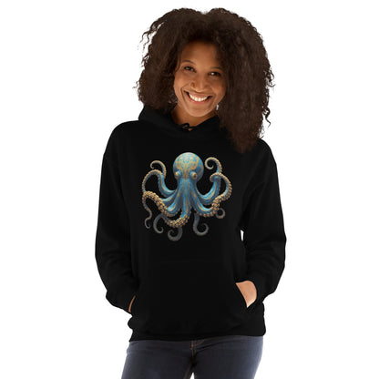 Kraken Octopus Hoodie | Mystical Deep Sea Graphic Sweatshirt | Unique Aesthetic Pullover | Unisex Ocean Theme Hoodie