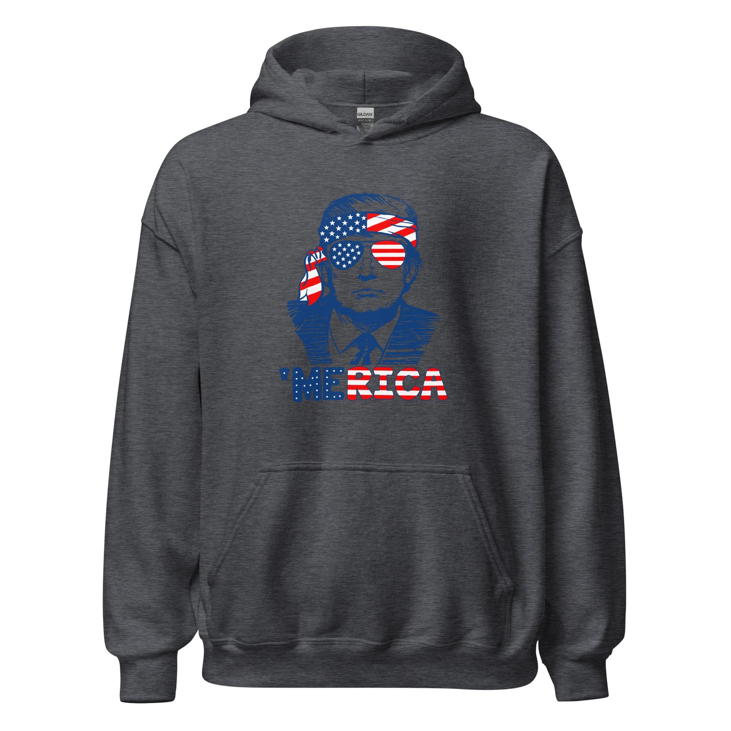 Trump '24 | 'Merica Patriotic Hoodie | Convicted Felon '24 Trump Election Hoodie | Political Statement Hoodie | Trump Supporter Gift"