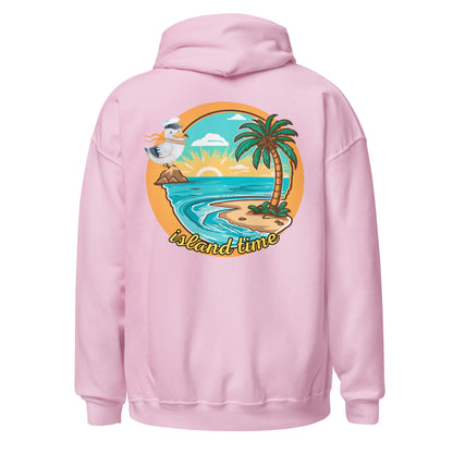 Island Time Pirate Hoodie || Embroidered Pirate || Good Vibes Island Hoodie