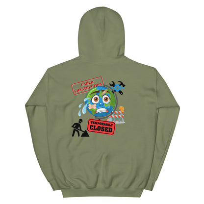 Climate Crisis Awareness Hoodie | Eco-Friendly Unisex Graphic Sweatshirt | Vintage Distressed Environmental Activism Fashion