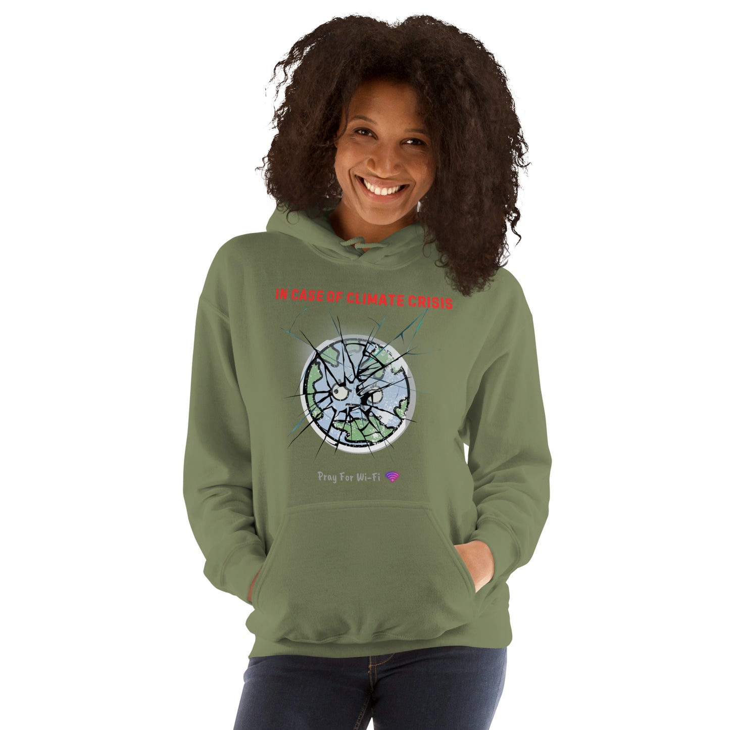 Climate Crisis Awareness Hoodie | Eco-Friendly Unisex Graphic Sweatshirt | Vintage Distressed Environmental Activism Fashion