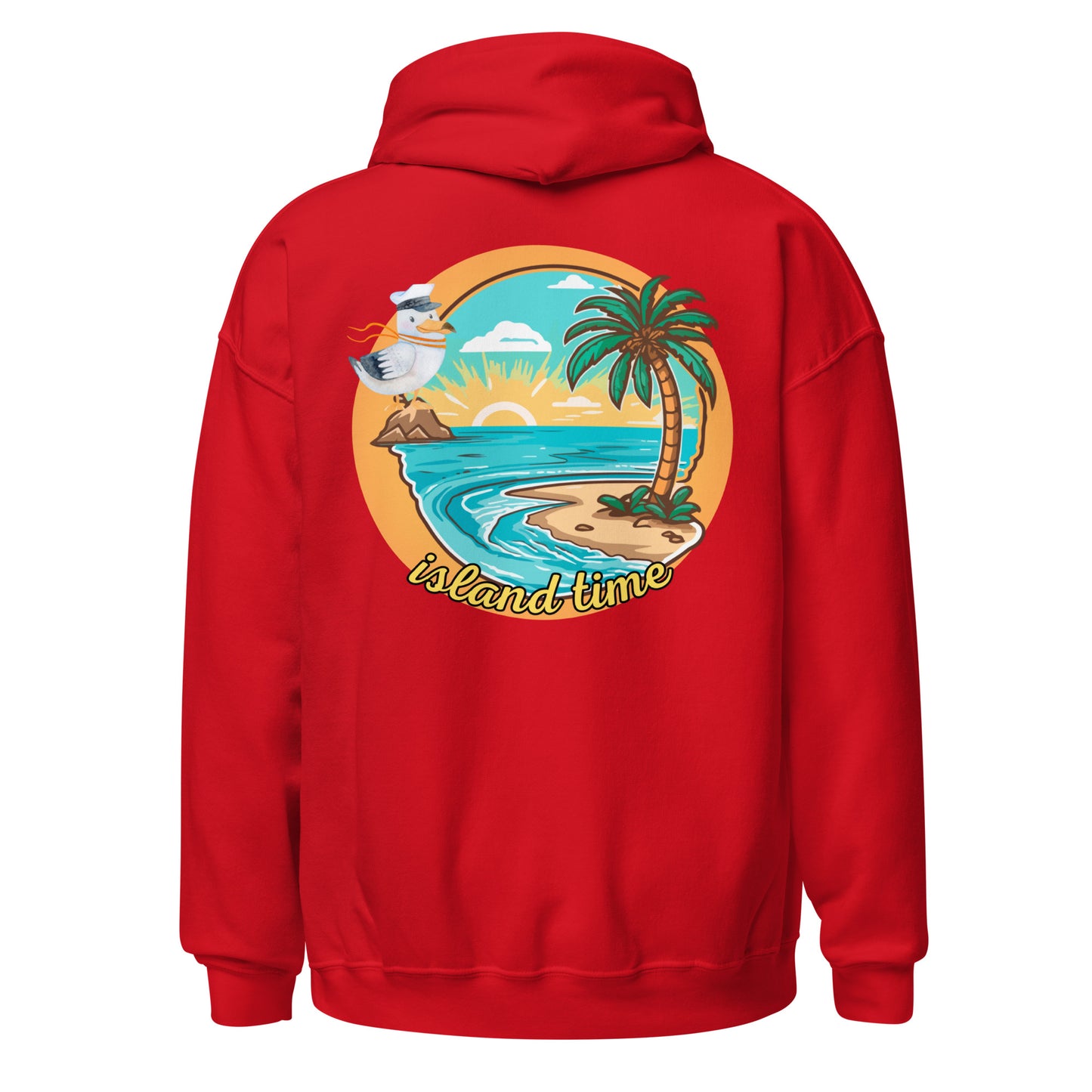 Island Time Pirate Hoodie || Embroidered Pirate || Good Vibes Island Hoodie