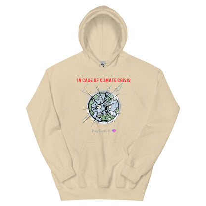 Climate Crisis Awareness Hoodie | Eco-Friendly Unisex Graphic Sweatshirt | Vintage Distressed Environmental Activism Fashion