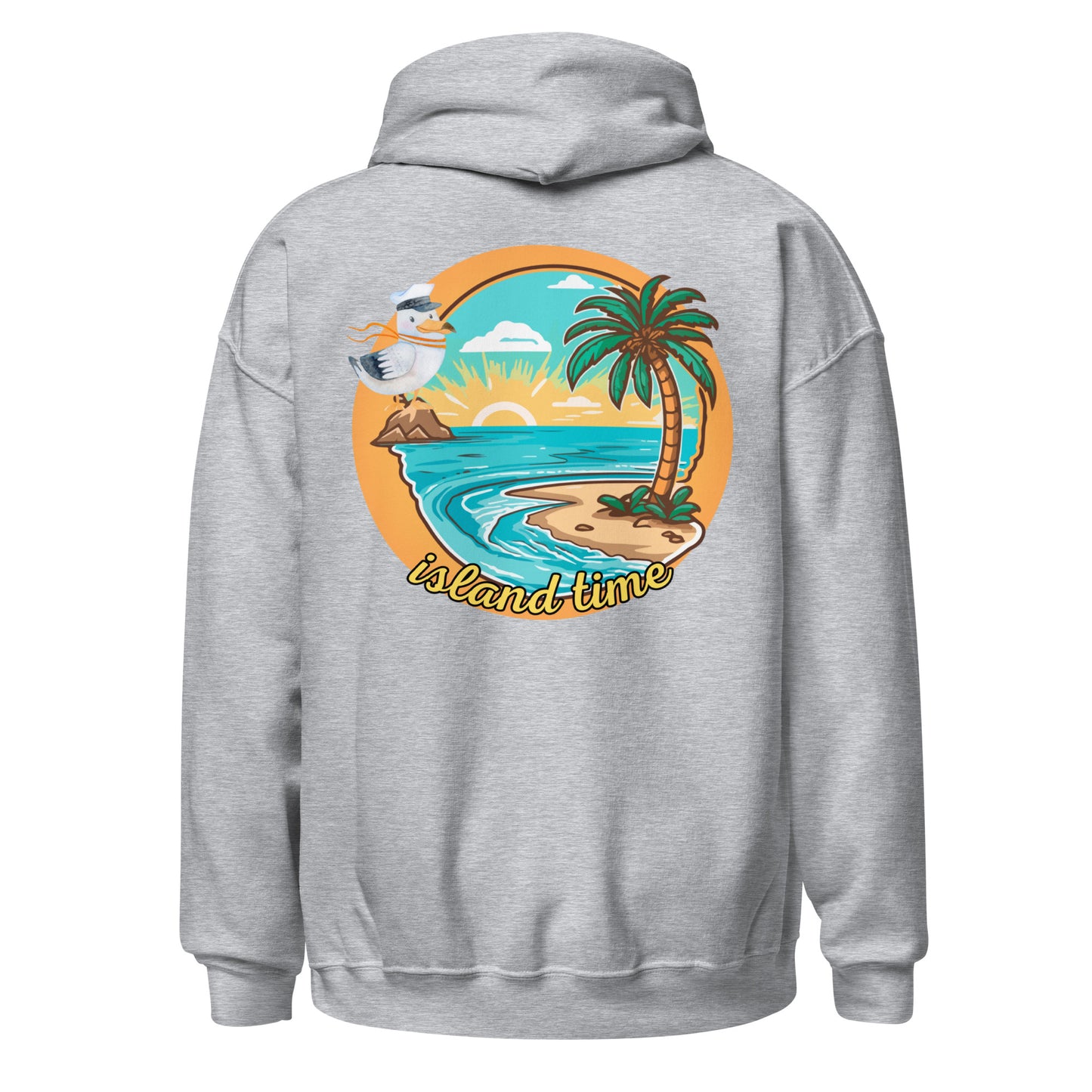 Island Time Pirate Hoodie || Embroidered Pirate || Good Vibes Island Hoodie