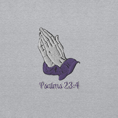 Psalms 23:4 Hoodie - As I walk through the valley of the shadow of death, I shall fear no evil, for You are with me"