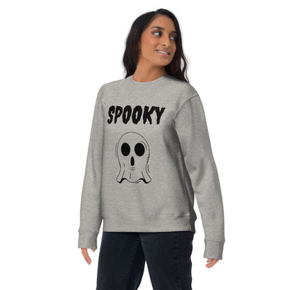 Spooky Halloween Sweatshirt - Cozy & Cute Women's Crewneck | Fall Fashion | Ghost Graphic Sweater