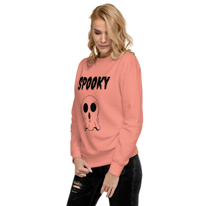 Spooky Halloween Sweatshirt - Cozy & Cute Women's Crewneck | Fall Fashion | Ghost Graphic Sweater